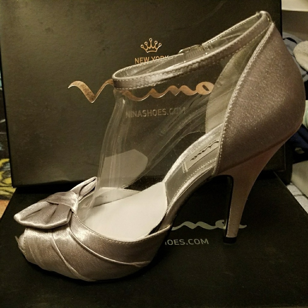Nina brand new satin heels